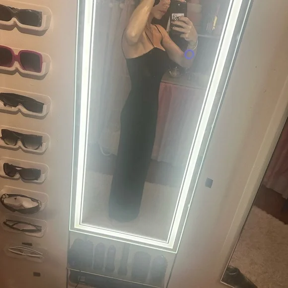 💕 long black stretchy bodycon dress - Picture 2 of 3